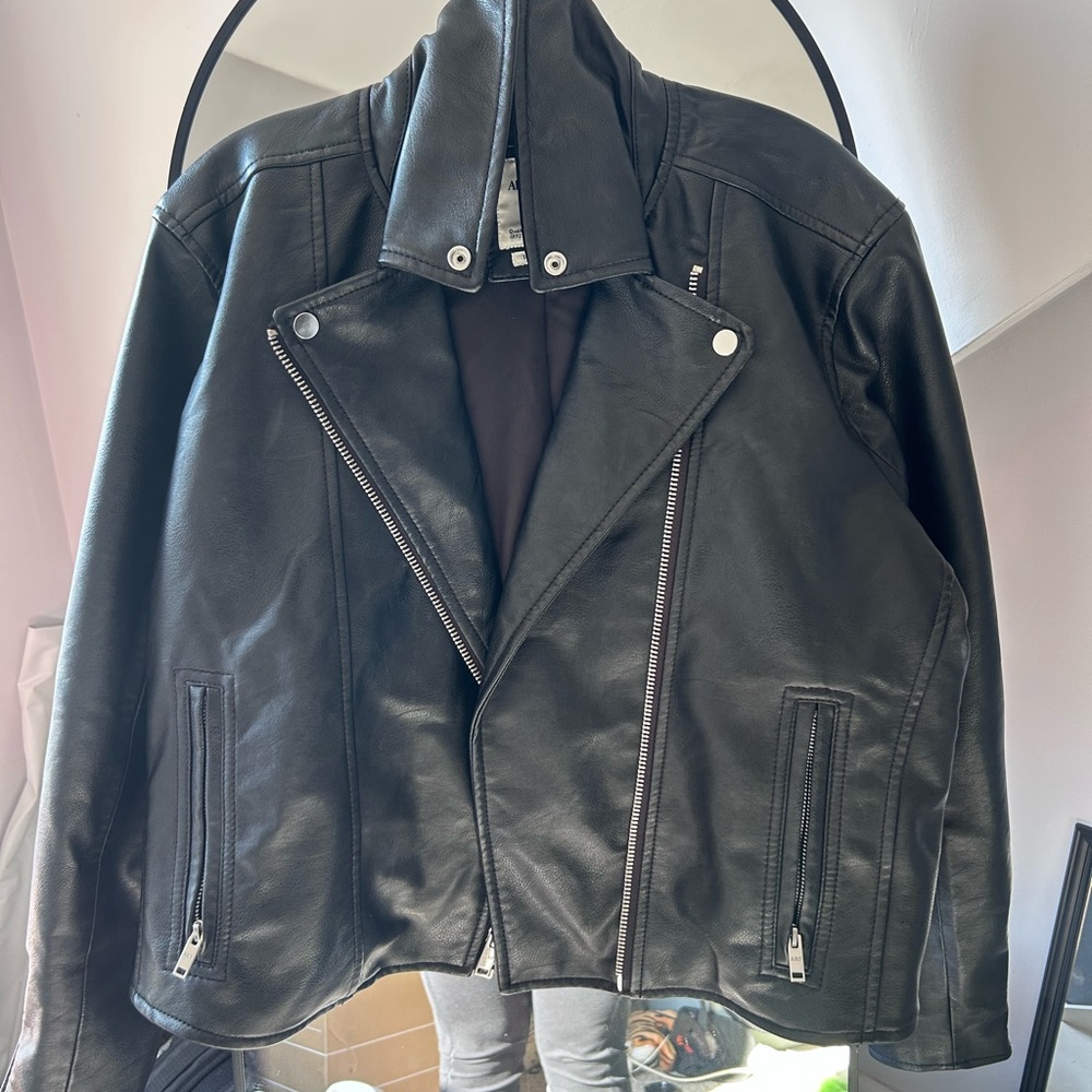 Vegan Leather Moto Jacket